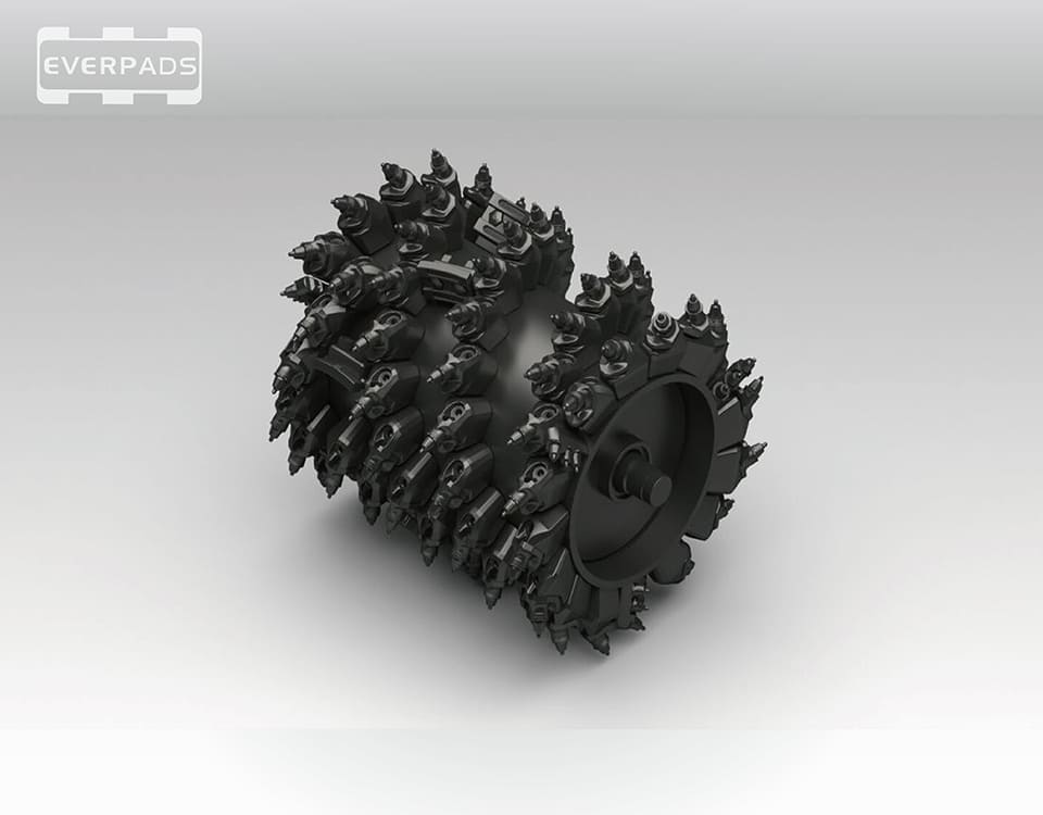 铣刨鼓 1000mm 刀間距 15mm